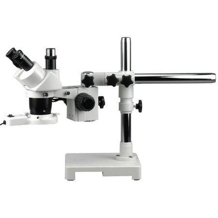 20X-40X-80X Trinocular Boom Stereo Microscope, Fluorescent Light -  AMSCOPE, SW-3T24Z-FRL